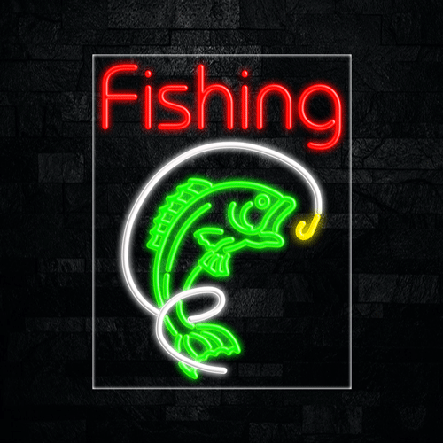 Fishing LED Flex Sign 31″ x 24″