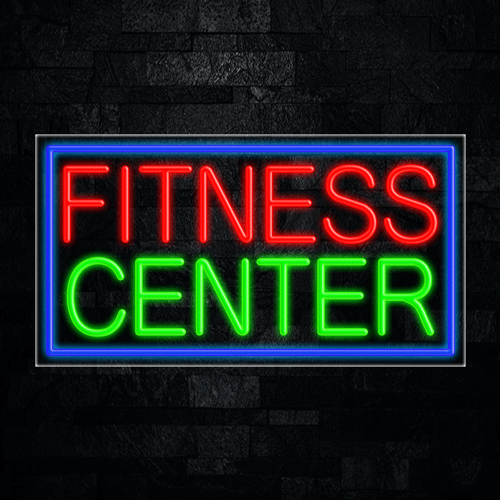 Fitness Center LED Flex Sign 37″ x 20″