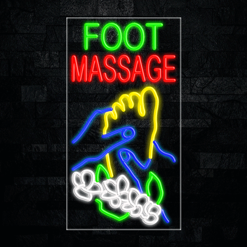 Foot Massage LED Flex Sign 20″ x 37″