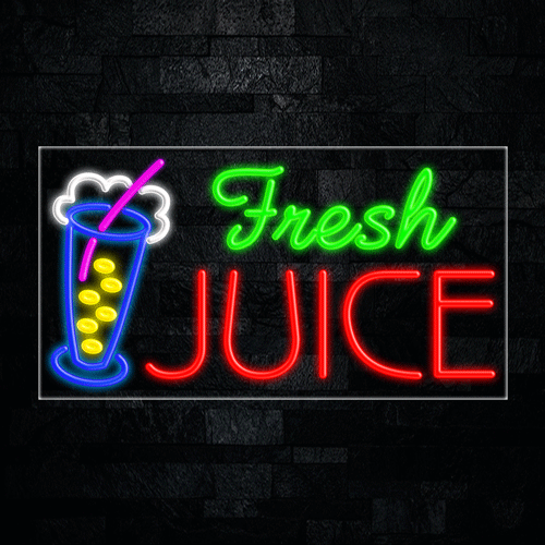 Fresh Juice LED Flex Sign 37″ x 20″