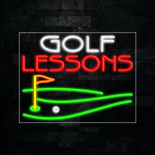 Colf Lessons LED Flex Sign 31″ x 24″