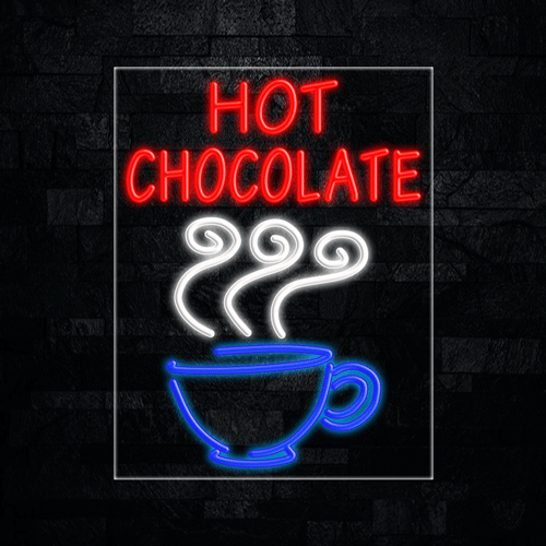 Hot Chocolate LED Flex Sign 31″ x 24″