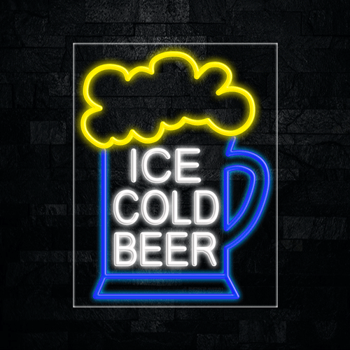 Ice Cold Beer LED Flex Sign 31″ x 24″