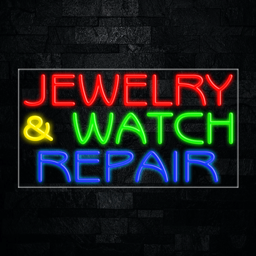 Jewelry & Watch Repair LED Flex Sign 37″ x 20″