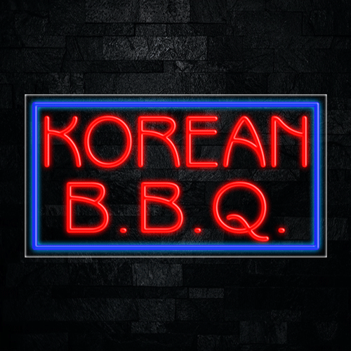 Korean BBQ LED Flex Sign 37″ x 20″