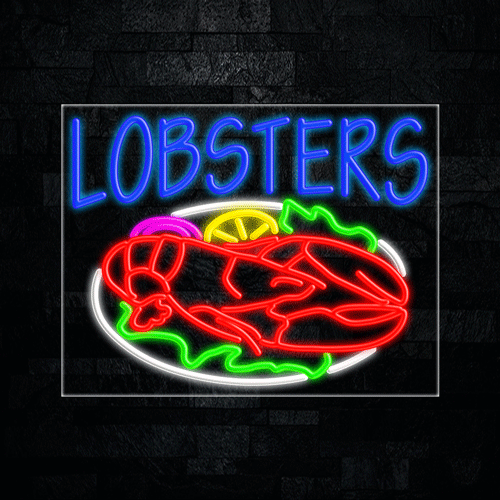 Lobsters LED Flex Sign 31″ x 24″