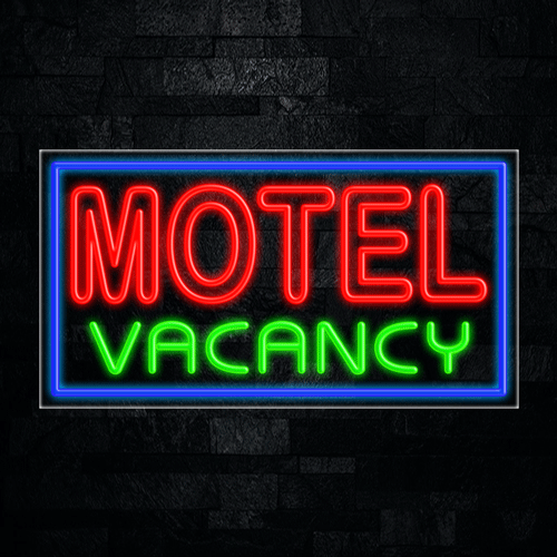 Motel Vacancy LED Flex Sign 37″ x 20″