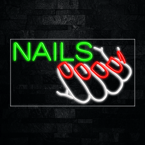 Nails LED Flex Sign 37″ x 20″