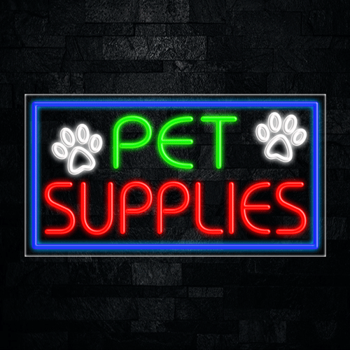 Pet Supplies LED Flex Sign 37″ x 20″