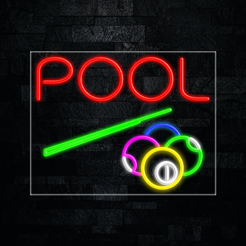 Pool LED Flex Sign 31″ x 24″