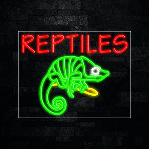 Reptiles LED Flex Sign 31″ x 24″