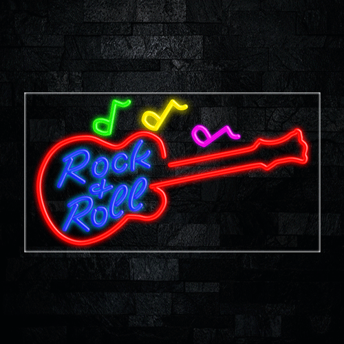 Rock & Roll LED Flex Sign 37″ x 20″