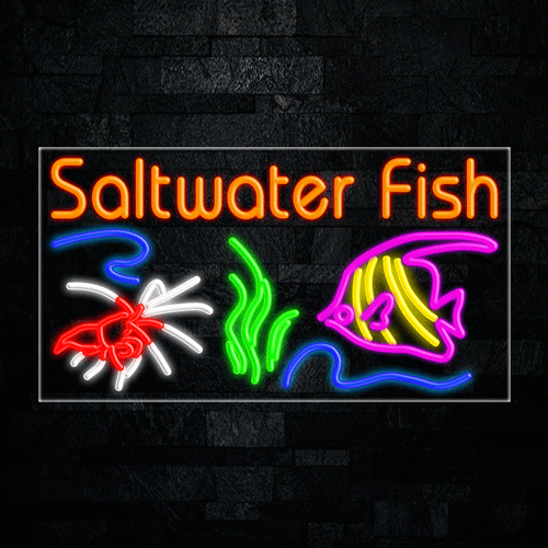 Saltwater Fish LED Flex Sign 37″ x 20″