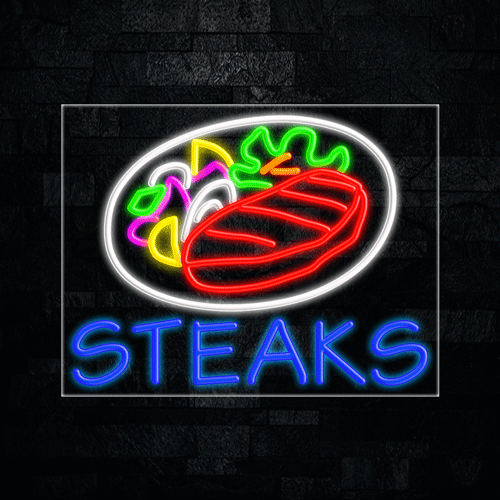 Steaks LED Flex Sign 31″ x 24″