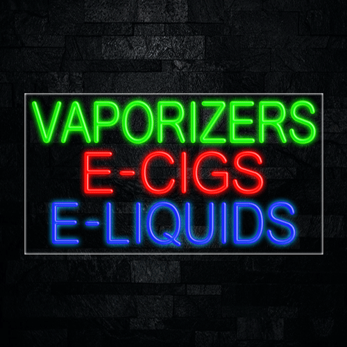 Vaporizers E Cigs E Liq LED Flex Sign 37″ x 20″