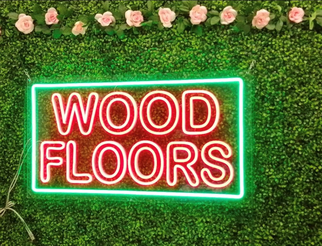 Wood Floors LED Flex Sign 37″ x 20″