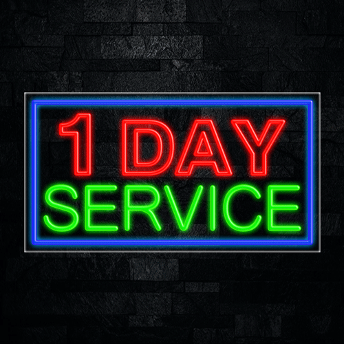 1 Day Service LED Flex Sign 37″ x 20″