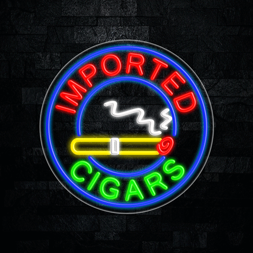 Imported Cigars LED Flex Sign 26″ x 26″