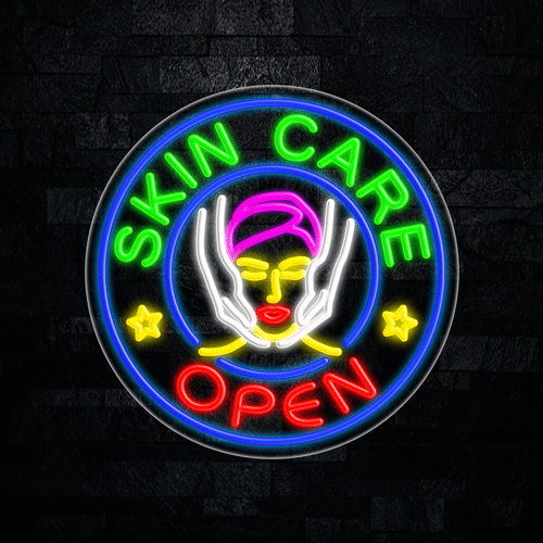 Skin Care Open LED Flex Sign 26″ x 26″