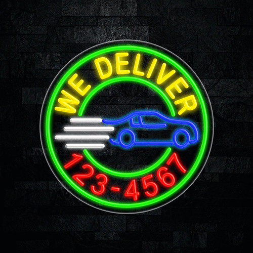 We Deliver LED Flex Sign 26″ x 26″