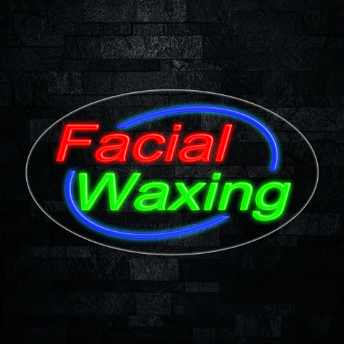 Facial Waxing LED Flex Sign 30″ x 17″