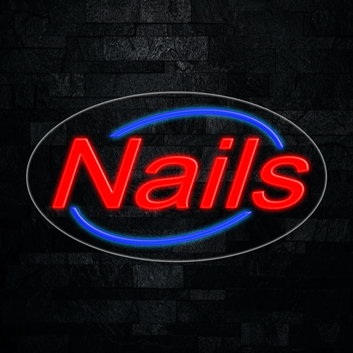 Nails LED Flex Sign 30″ x 17″