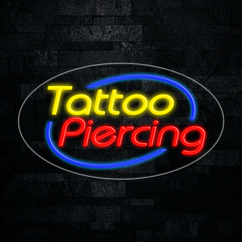 Tattoo Piercing LED Flex Sign 30″ x 17″