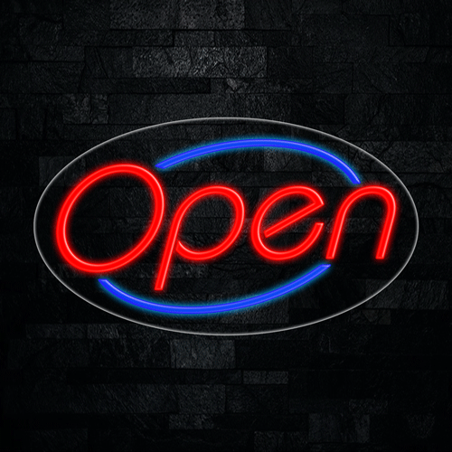 OPEN LED Flex Sign 30″ x 17″