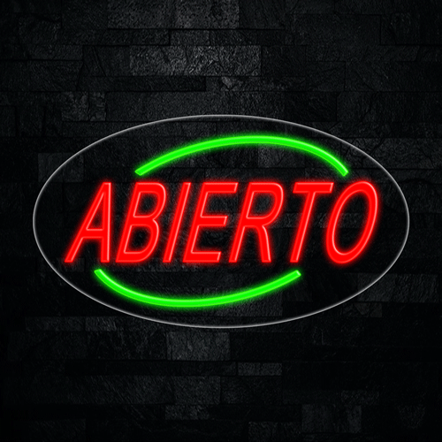 Abierto LED Flex Sign 30″ x 17″