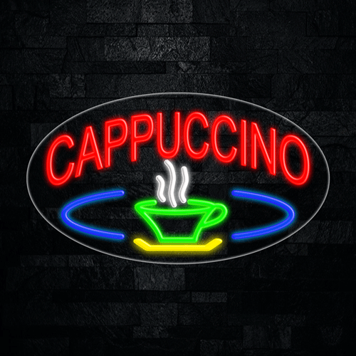 Cappuccino, Logo LED Flex Sign 30″ x 17″