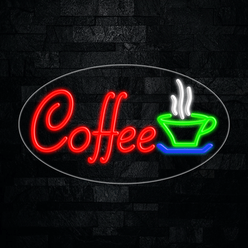 Coffee LED Flex Sign 30″ x 17″