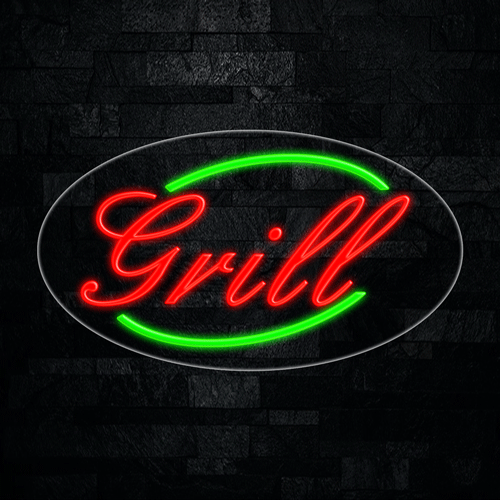 Grill LED Flex Sign 30″ x 17″