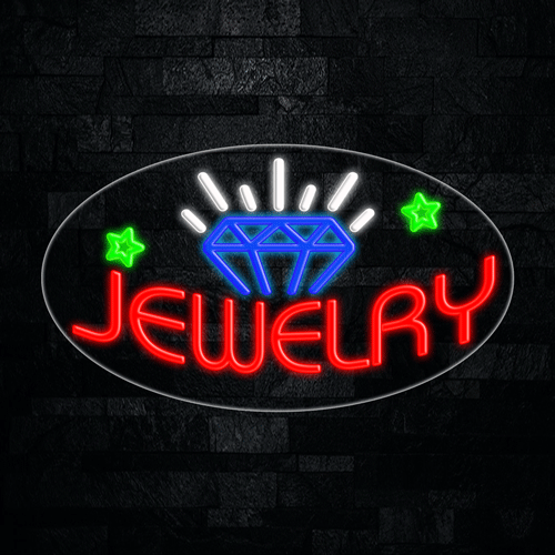 Jewelry LED Flex Sign 30″ x 17″