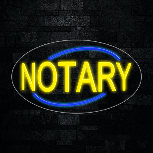 Notary LED Flex Sign 30″ x 17″