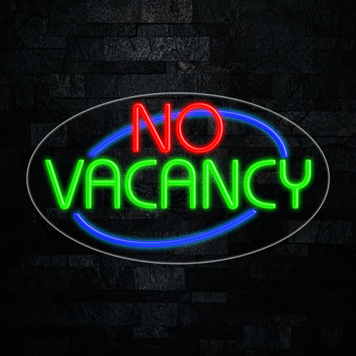 No Vacancy LED Flex Sign 30″ x 17″