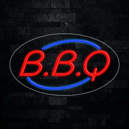 B.B.Q. LED Flex Sign 30″ x 17″