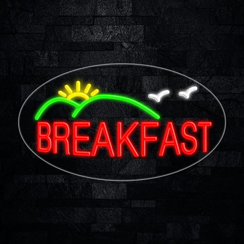 Breakfast LED Flex Sign 30″ x 17″