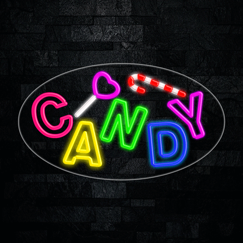 Candy LED Flex Sign 30″ x 17″