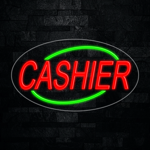 Cashier LED Flex Sign 30″ x 17″