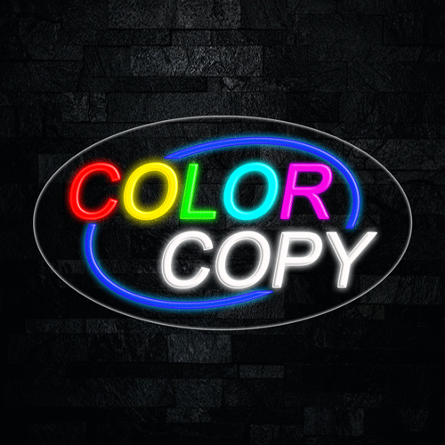 Color Copy LED Flex Sign 30″ x 17″