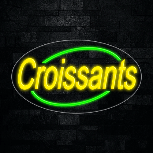 Croissants LED Flex Sign 30″ x 17″