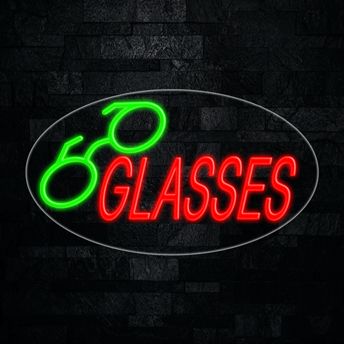 Glasses LED Flex Sign 30″ x 17″