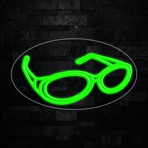 Glasses Logo LED Flex Sign 30″ x 17″