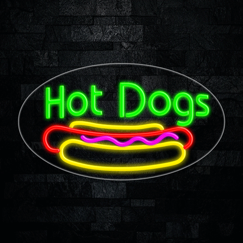 Hot Dogs LED Flex Sign 30″ x 17″