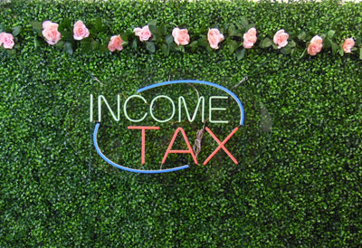 Income Tax LED Flex Sign 30″ x 17″