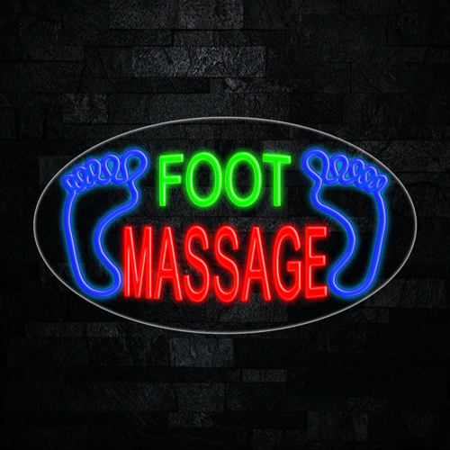 Foot Massage LED Flex Sign 30″ x 17″