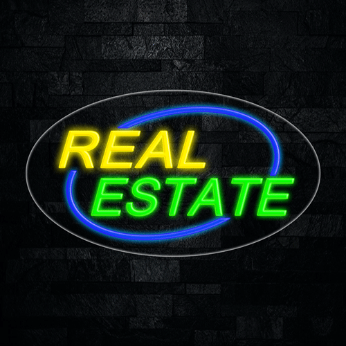 Real Estate LED Flex Sign 30″ x 17″