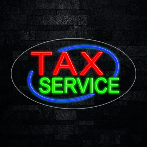 Tax Service LED Flex Sign 30″ x 17″