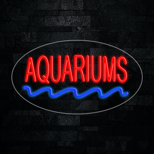 Aquariums LED Flex Sign 30″ x 17″