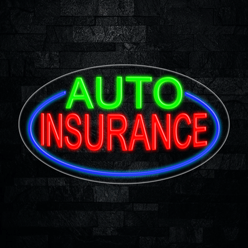 Auto Insurance LED Flex Sign 30″ x 17″